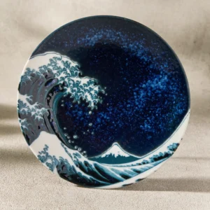 Mt. Fuji Great Wave Dish (Saucer)